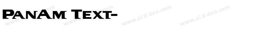 PanAm Text字体转换